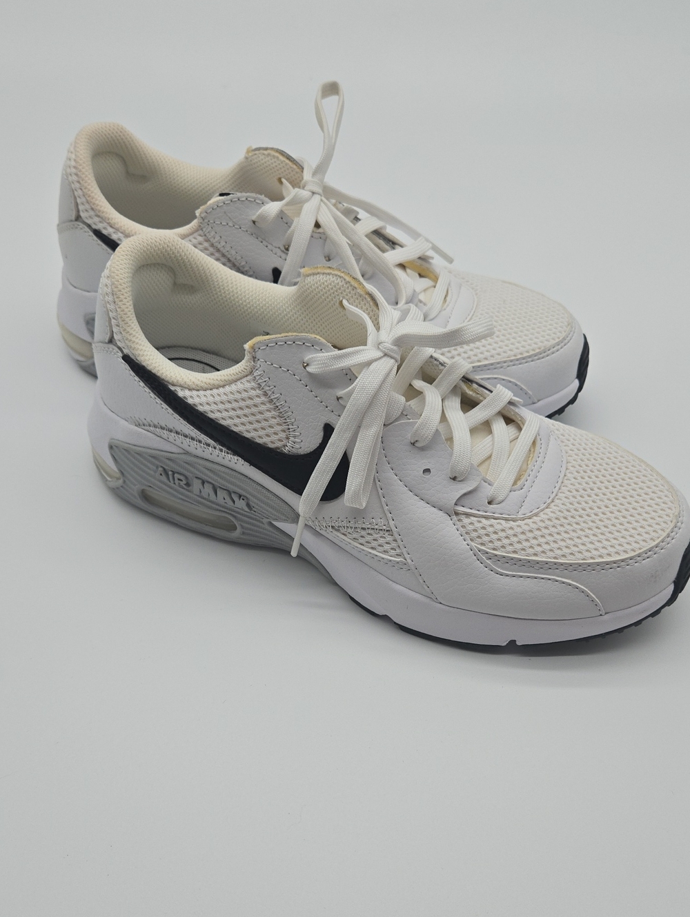 Nike Air Max White and Black Sneakers